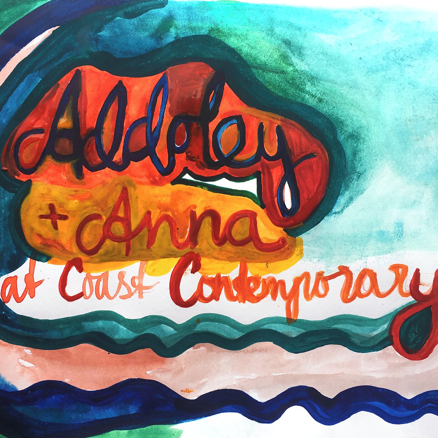 Addoley + anna. podcast poster by anna ihle