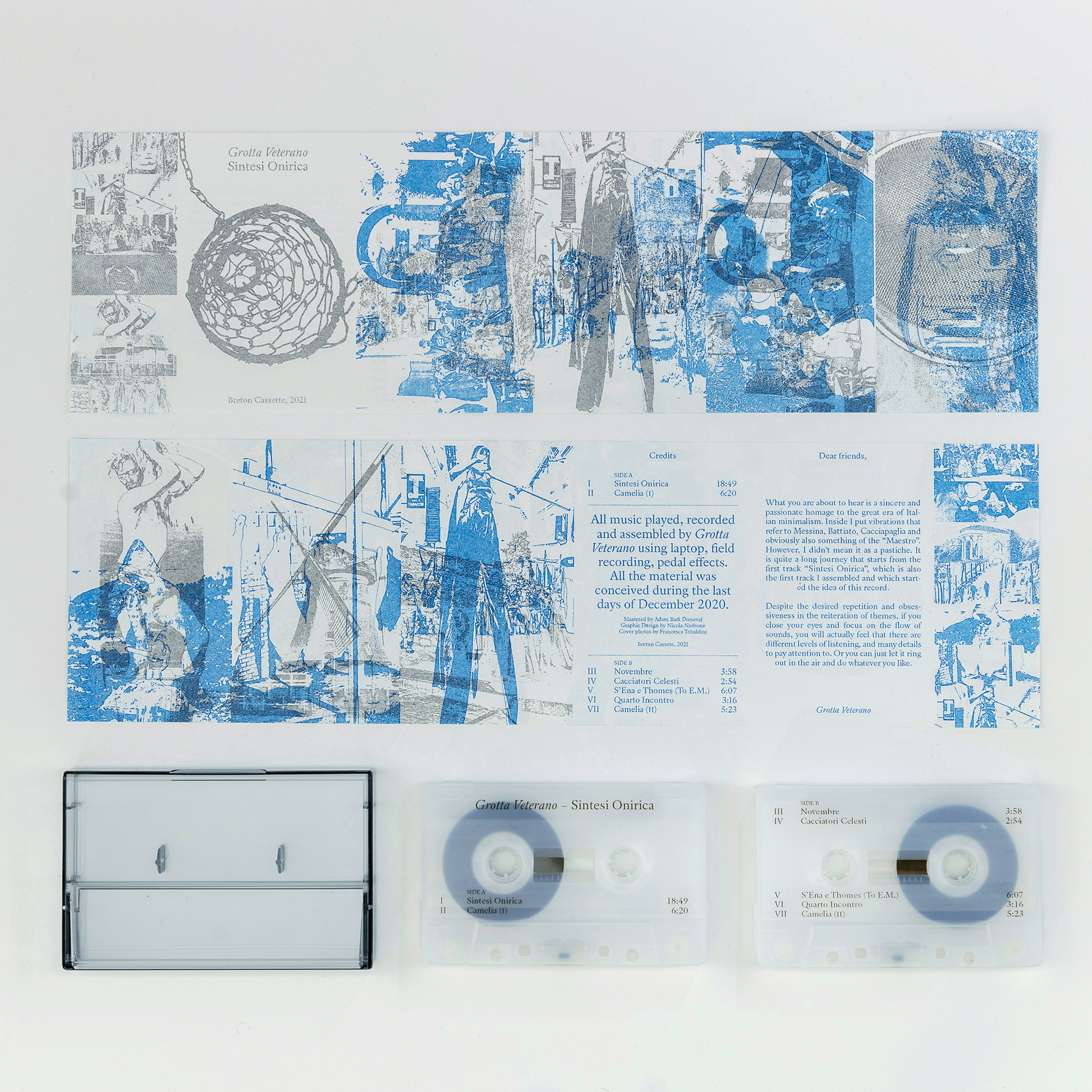 Sintesi Onirica. Cassette tape with risographprinted card