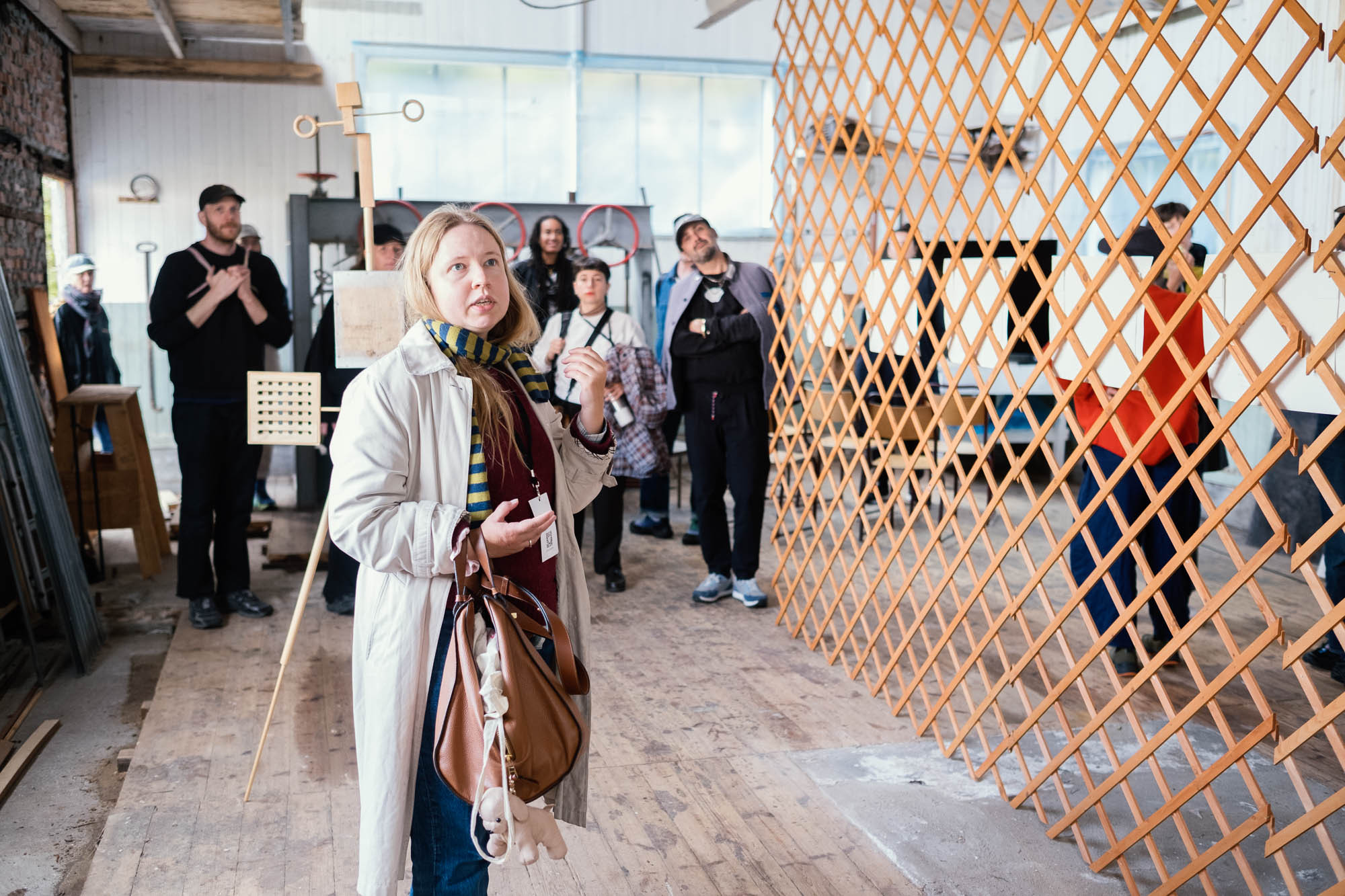 Anna Sofie Mathiasen in her exhibition at Velferden. Photo by Ljerka Kukurin for Coast Contemporary.