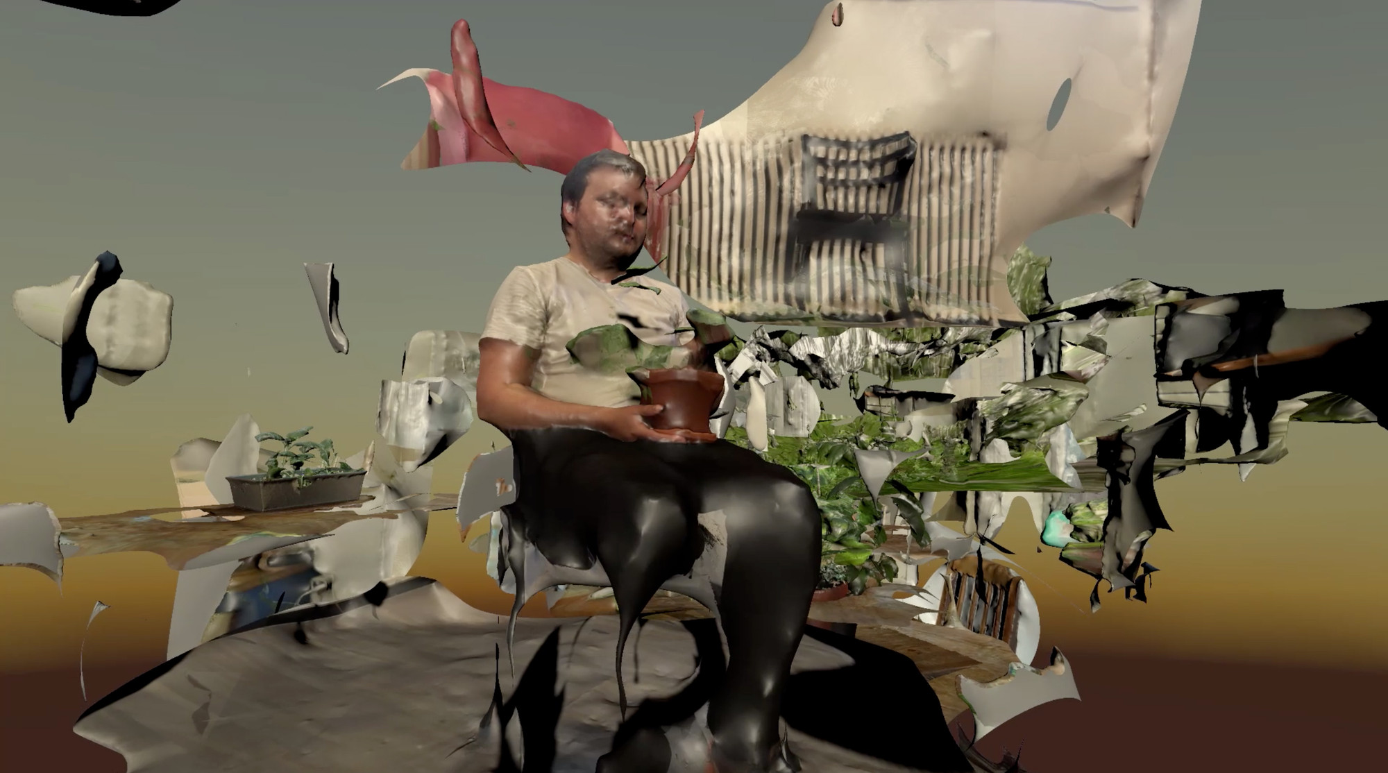 To See Without Man. Animation by Viktor Pedersen, in collaboration with artist Ingrid K. Bjørnaali.

