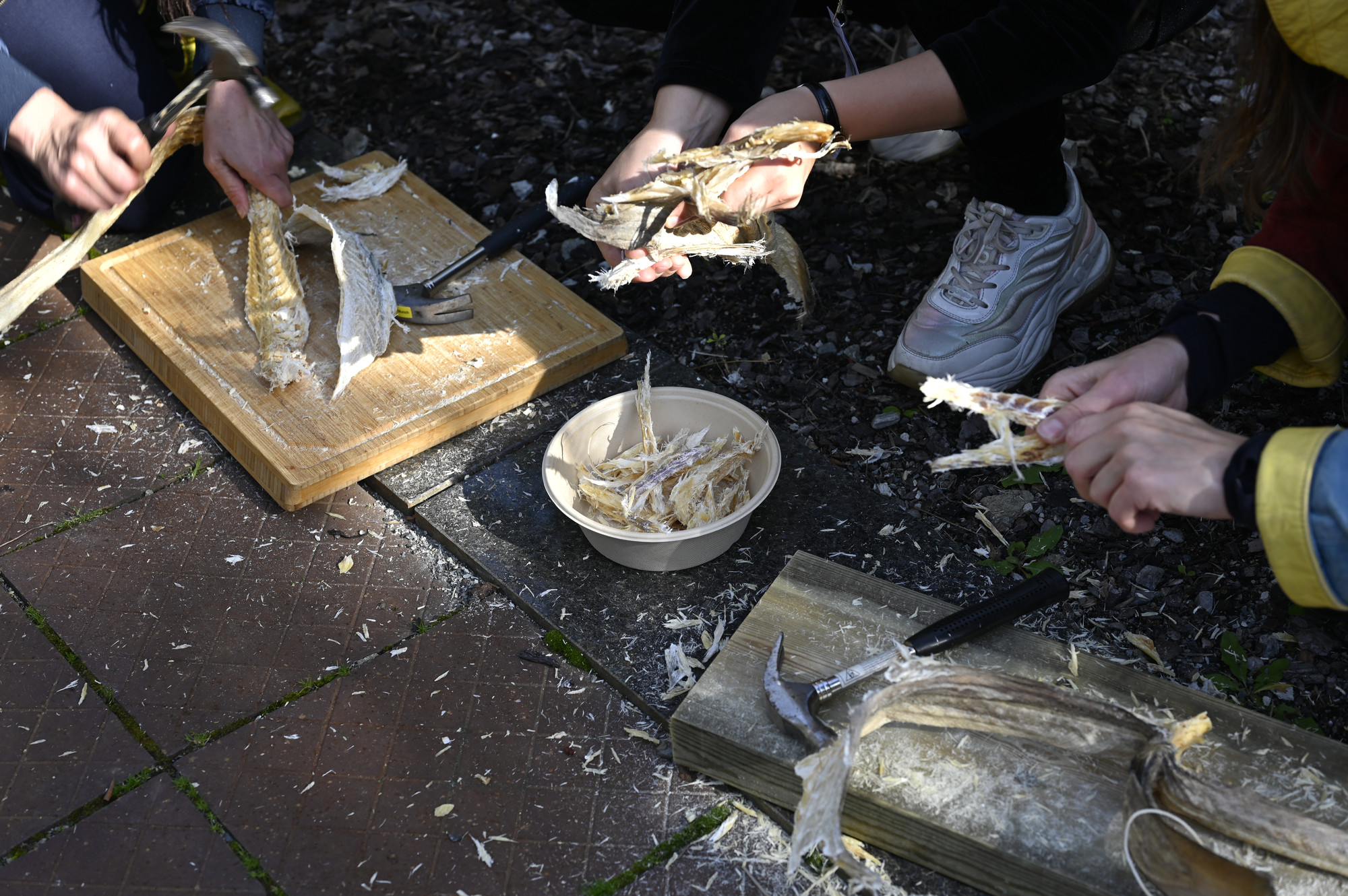 Dried Cod performance by Agnete Tangrand. Photo: OCA / Anne Penkova