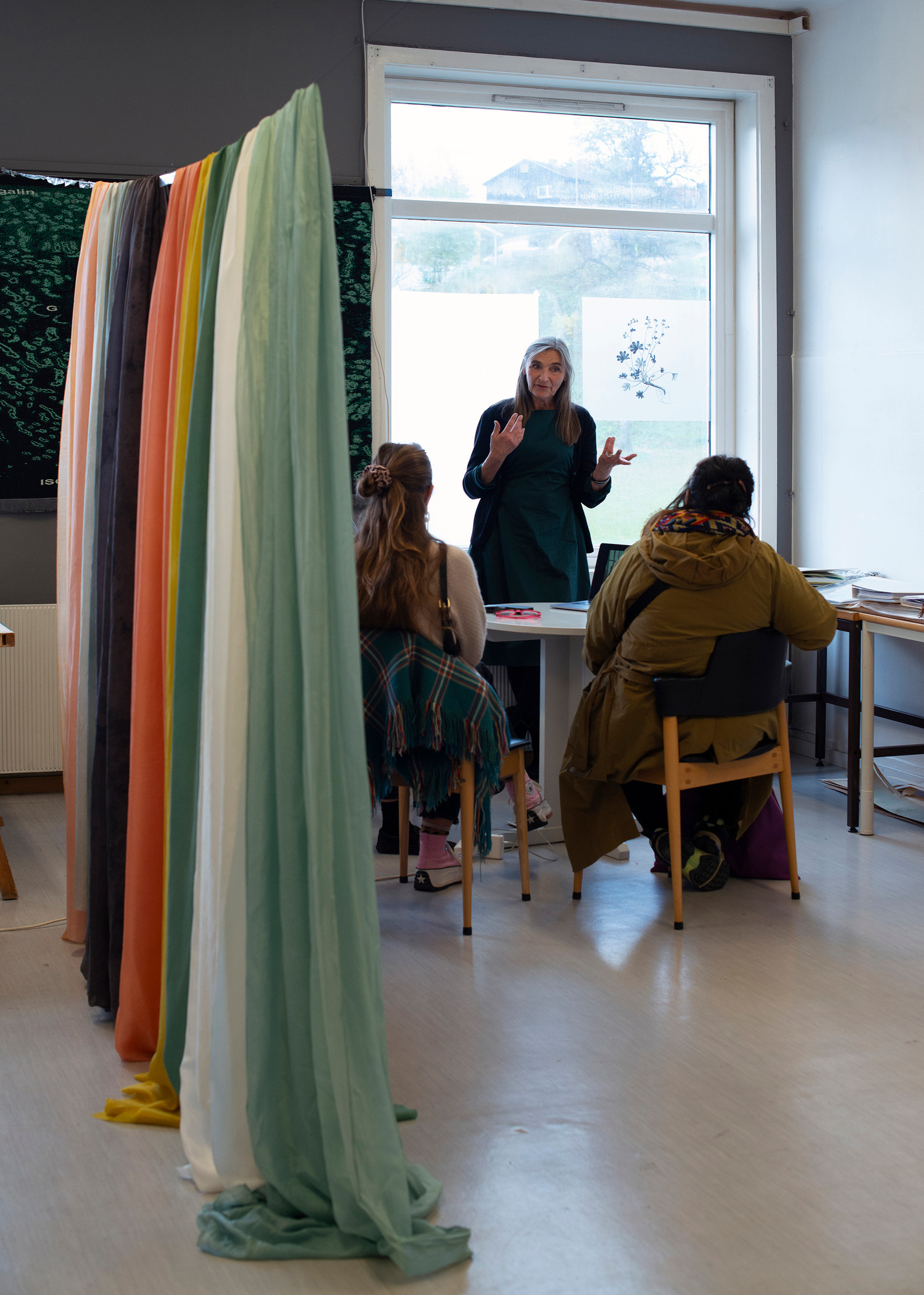 Hilde Hauan Johnsen in her studio during our visit. 
