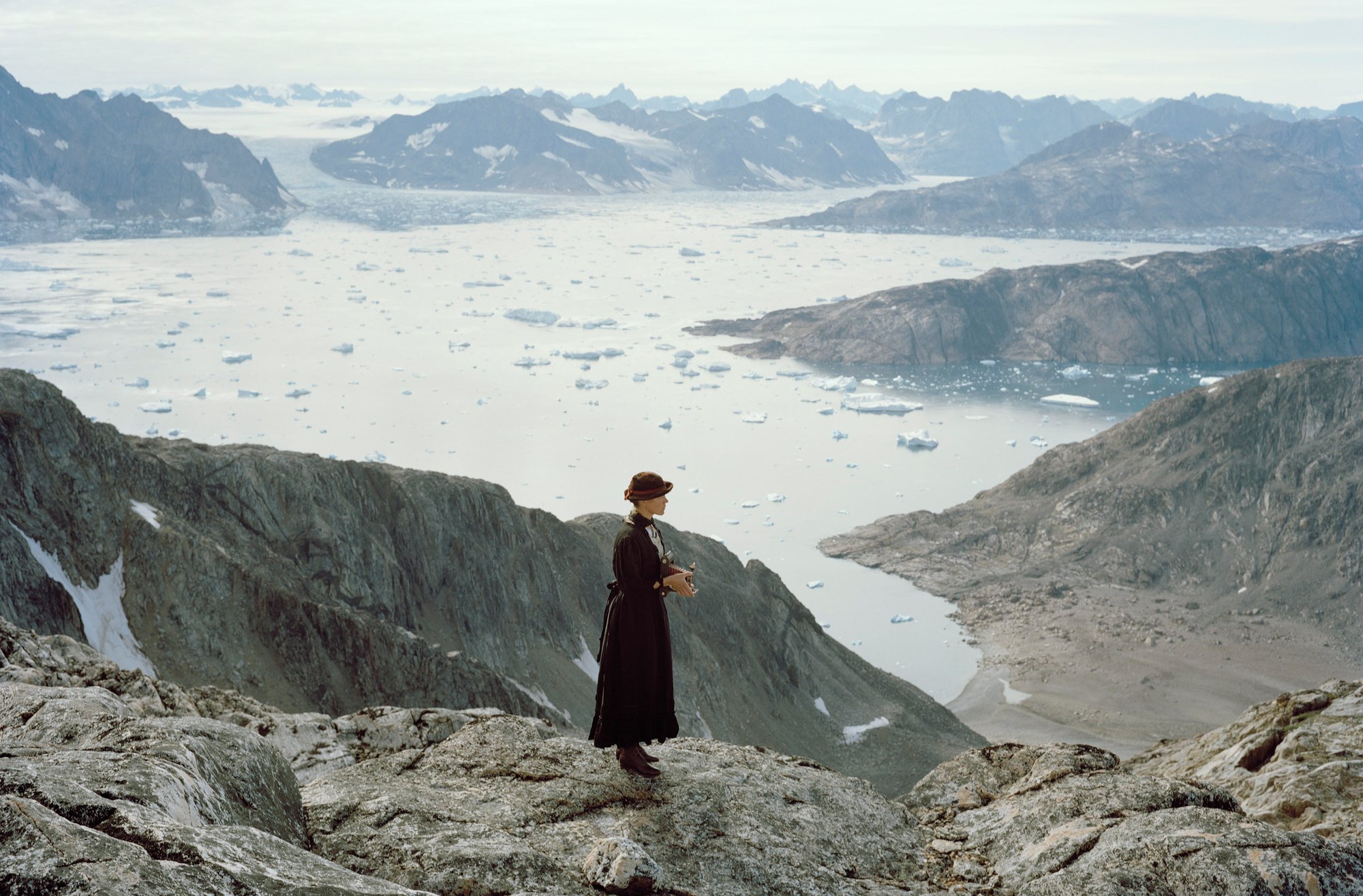 Character #IV 
Anna Aurora Astrup (1871–1968)
Among Virgin Mountains. Plate # 18 Across from Kangerdlugssuaq (2015). Photography: digital c-print, oak frame, 128x193 cm
