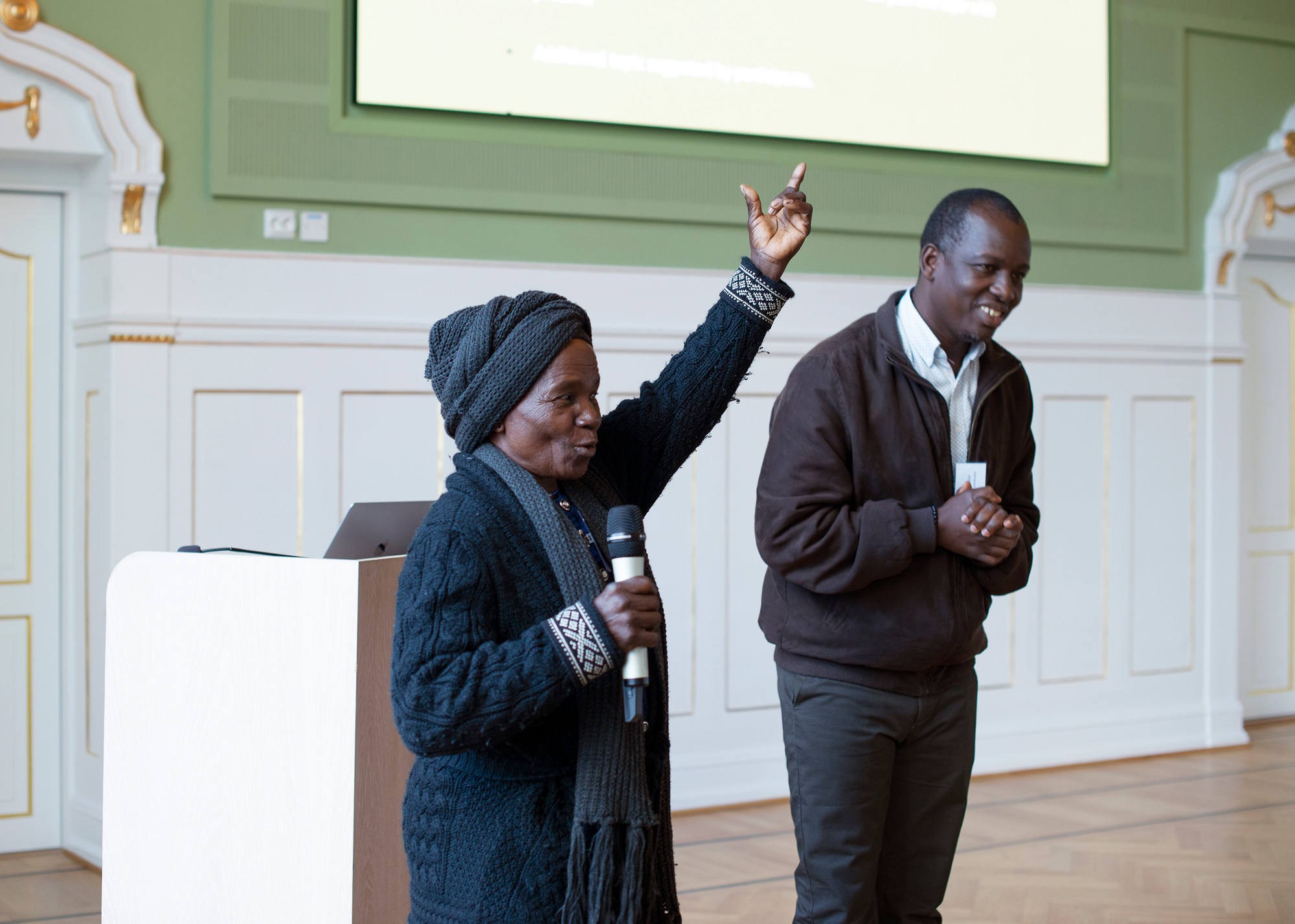 Suuk Laari & Samson Laar giving Closing Remarks in Tromsø, Coast 2022